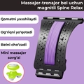 Massajer-trenajor bel uchun magnitli Spine Relax