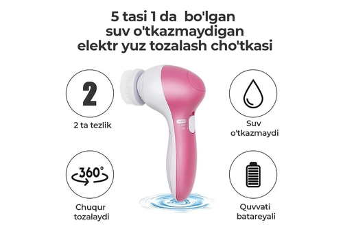 Щётка-массажер для лица 5в1 - Beauty Face, изображение 7 Щётка-массажер для лица 5в1 - Beauty Face, изображение 7