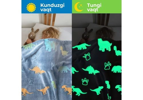 Детский светящийся плед 70х100, изображение 3 Детский светящийся плед 70х100, изображение 3